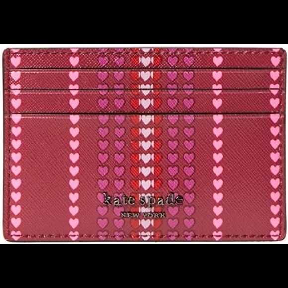 NEW KATE SPADE CARD HOLDER HEARTS - Picture 3 of 5